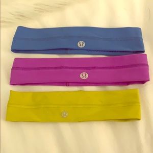 3 lululemon hairbands
